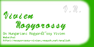 vivien mogyorossy business card